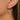 Huggie Hoop Wire Earring - Brass - Cubic Zircon - 18K Real White Gold Plating - 3.4gr - MJ103647 - MinjuanRong