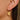 Huggie Hoop Wire Earring - Brass - Cubic Zircon - 18K Real Gold Plating - 5.2gr - MJ103620 - MinjuanRong