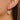 Huggie Hoop Wire Earring - Brass - Cubic Zircon - 18K Real White Gold Plating - 5gr - MJ103643 - MinjuanRong