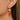 Huggie Hoop Wire Earring - Brass - Stainless Steel - Crystal - 18K Real Gold Plating - Gold Tone Vacuum Plating - 3.9gr - MJ104045 - MinjuanRong