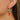 Huggie Hoop Wire Earring - Brass - Stainless Steel - Crystal - 18K Real Gold Plating - Gold Tone Vacuum Plating - 3.8gr - MJ104044 - MinjuanRong