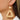 Push Back Stud Earring - Rattan - Wooden - Brass - 316 Stainless Steel Stud - 18K Real Gold Plating - 6.5gr - MJ103728 - MinjuanRong