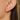 EnglishLock Earring - Brass - cubic zircon - 18k real gold plating - 1.6gr - MJ104055 - MinjuanRong