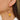Wire Hook Earring - Walnut Wood - Brass316 Surgical Stainless Steel Stud - 18K Real Gold Plated Brass - 2.9gr - MJ102736 - MinjuanRong