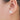 Push Back Stud Earring - Brass - Rose Crystal Quartz - Natural Stone - Stainless Steel Stud - Gold Tone Plated Brass - 4.5gr - MJ201920 - MinjuanRong