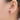 Push Back Stud Earring - Carnelian - Stainless steel stud brass - Gold Tone Plated natural stone - 5gr - MJ201002 - MinjuanRong