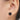 Push Back Stud Earring - Brass - Black Aura Quartz Natural Stone - Stainless Steel Stud - Gold Tone Plated Brass - 4.2gr - MJ201921 - MinjuanRong