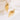 Push Back Stud Earring - Brass - Brass Stud - Cubic Zircon - 18K Real Gold Plating - 13.1gr - MJ202086 - MinjuanRong