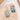 Push Back Stud Earring - Brass - Polymer Clay - 316 Stainless Steel Stud - 18K Real Gold Plating - 8.5gr - MJ102582 - MinjuanRong