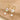 Huggie Hoop Wire Earring - Brass - handmade glass -  pearl - 18K Real Gold Plating - 6.8gr - MJ103791 - MinjuanRong