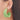 Push Back Stud Earring - Iron -  Raffia Grass - Iron Stud - Green - 10.9gr - MJ103347 - MinjuanRong