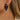 Push Back Stud Earring - Brass - Acrylic - 316 Stainless Steel - 18K Real Gold Plating - 6.1gr - MJ900587 - minjuanrong.com.tr