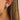 Push Back Stud Earring - Brass - Apatite - 18k real white gold plating - 4.3g. - MJ900721 - minjuanrong.com.tr