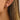 Push Back Stud Earring - Earrings - Brass - 925 silver needle - Gold sand stone - Gold luck - White K plating - 6gr - MJ106607 - minjuanrong.com.tr