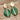 Push Back Stud Earring - Polymer Clay - Brass - Stainless Steel Stud - 18K Real Gold Plating - 6.7gr - MJ102517 - MinjuanRong