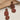 Push Back Stud Earring - Wooden -  Brass - 316 stainless steel stud - 18K Real Gold Plating - Brown - 3.7gr - MJ103532 - MinjuanRong