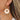 Push Back Stud Earring - Brass - Hemu Wood - 316 Stainless Steel Stud - 18K Real Gold Plating - Wtite - 7.5gr - MJ102742 - MinjuanRong