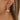 Huggie Hoop Wire Earring - Brass - Amazonite - Crazy Agate - 18K Real Gold Plated - 10.6gr - MJ103765 - minjuanrong.com.tr
