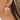 Push Back Stud Earring - Brass - Acrylic - 316 Stainless Steel Stud - 18K Real Gold Plating - 9.2gr - MJ102584 - MinjuanRong