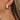 Push Back Stud Earring - Walnut Wood - brass - 316 stainless steel stud - brown - 18K Real Gold Plating - 7.3gr - MJ102525 - MinjuanRong