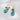 Wire Hook Earring - Brass - Zircon - Blue Apatite - Blue Moon stone - Blue Agate - Crystal Natural Stone - 18K Real Gold Plated - 12.5gr - MJ105042 - MinjuanRong