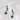 Wire Hook Earring - Brass - Blue Apatite  - Natural Stone - 18K Real Gold Plating - 9.4g. - MJ106072 - minjuanrong.com.tr
