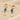 Push Back Stud Earring - Brass - Crystal - 18K Real Gold Plating - 3.3gr - MJ103704 - MinjuanRong
