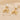 Push Back Stud Earring - Brass - Fake Pearl - 316 Stainless Steel Stud - 18K Real Gold Plating - 5.4gr - MJ102334 - MinjuanRong