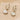 EnglishLock Earring - Brass - Cubic Zircon - Shells - 18k real white gold plating - 2.7gr - MJ104095 - MinjuanRong