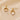 Push Back Stud Earring - Brass - 316 Stainless Steel Stud - 18K Real Gold Plating - 4.6gr - MJ201959 - MinjuanRong