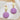Push Back Stud Earring - Brass - Hemu Wood - Slica Gel Rubber - 316 Stainless Steel Stud - 18K Real Gold Plating - White - Purple - 10gr - MJ103548 - MinjuanRong