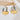 Push Back Stud Earring - Acrylic - Brass - 316 Stainless Steel Stud - 18K Real Gold Plating - 8.8gr - MJ102587 - MinjuanRong