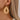 Push Back Stud Earring - Brass - Rattan - Walnut Wood - 316 Surgical Stainless Steel Stud - 18K Real Gold Plated - 7.6gr - MJ900928 - minjuanrong.com.tr