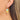 Huggie Hoop Wire Earring - Brass - Glazed CeramicsHandmade - 18K Real Gold Plating - 5.9gr - MJ103552 - MinjuanRong