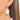 Huggie Hoop Wire Earring - Acrylic - Brass - Cubic Zircon - 18K Real White Gold Plating - 5.3gr - MJ102495 - MinjuanRong