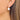Huggie Hoop Wire Earring - Brass - Fake Pearl - 18K Real Gold Plating - 9.2gr - MJ102342 - MinjuanRong