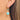 Huggie Hoop Wire Earring - Brass - Turquoise Apatite - 18K Real Gold Plating - 7.4gr - MJ102359 - MinjuanRong