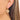 Huggie Hoop Wire Earring - Brass - Cubic Zircon - 18K Real Gold Plating - 7.6gr - MJ102187 - MinjuanRong