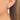 Huggie Hoop Wire Earring - BRASS - 18K Real White Gold Plating - 4.4gr - MJ103806 - MinjuanRong