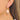 English Lock Earring - Brass - Natural Stone - Rose Quartz - 18k Real Gold Plating - 6.9gr - MJ102676 - MinjuanRong