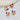 Horizontal Hole Bead - Alloy - Enamel - 18k Real White Gold Plating - 20.4gr - MJ107081 - minjuanrong.com.tr