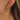 Huggie Hoop Wire Earring - Brass - Cubic Zircon - Enamel - 18K Real Gold Plating - 5gr - MJ900269 - MinjuanRong
