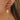 Huggie Hoop Wire Earring - Stainless Steel - Blue Turquoise Natural Stone - 18K Real Vacuum Plating - 7.1gr - MJ900317 - minjuanrong.com.tr