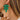Push Back Stud Earring - Brass - Acetate - 316 Stainless Steel Stud - 18K Real Gold Plating - 12gr - MJ900238 - minjuanrong.com.tr