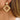 Push Back Stud Earring - Rattan - Natural Wooden Resin - 316 Sugical Stainless Steel Stud - Stainless Steel - Gold Tone Plating - Vacuum Gold Plating - 7gr - MJ900696 - minjuanrong.com.tr
