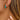 Huggie Hoop Wire Earring - Brass - Cubic Zircon - Enamel - 18K Real Gold Plating - 5.4gr - MJ104380 - minjuanrong.com.tr