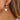Push Back Stud Earring - Brass - Acrylic - 316 Stainless Steel Stud - 18K Real Gold Plating - 6.1gr - MJ900202 - minjuanrong.com.tr