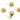 Push Back Stud Earring - Brass - 925 Silver Stud - 18k real gold plating - 4.1gr - MJ102915 - MinjuanRong