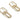 Huggie Hoop Wire Earring - Brass - Zircon - 18K Real Gold Plated Brass - 7.1gr - MJ102155 - MinjuanRong