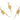 Push Back Stud Earring - Brass - 18k Real Gold Plating - 6.1gr - MJ101177 - MinjuanRong
